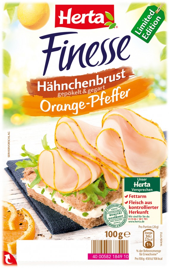 Haehnchenbrust Orangenpfeffer limited edition